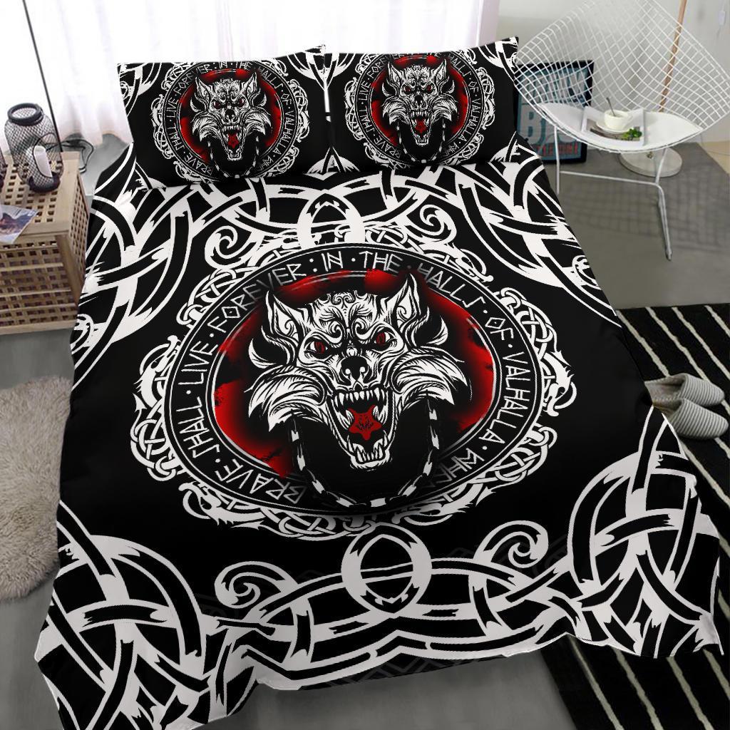 Viking Bedding Set, Fenrir Wolf RLT12 - Wonder Print Shop