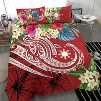 The Philippines Bedding Set - Summer Plumeria Red - Wonder Print Shop