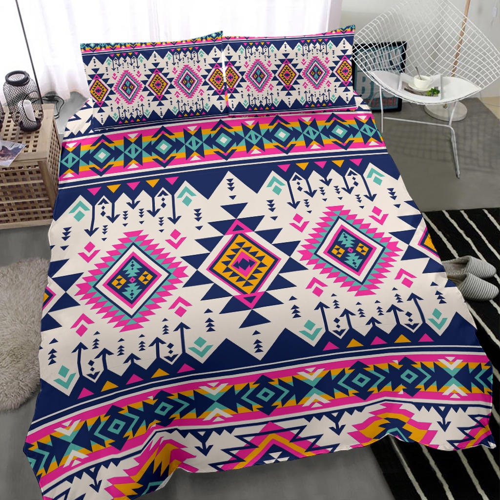 Pink Pattern Native American Bedding Set LT10 - Wonder Print Shop