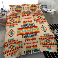 Cream Pattern Native American Bedding Set LT10 - Wonder Print Shop