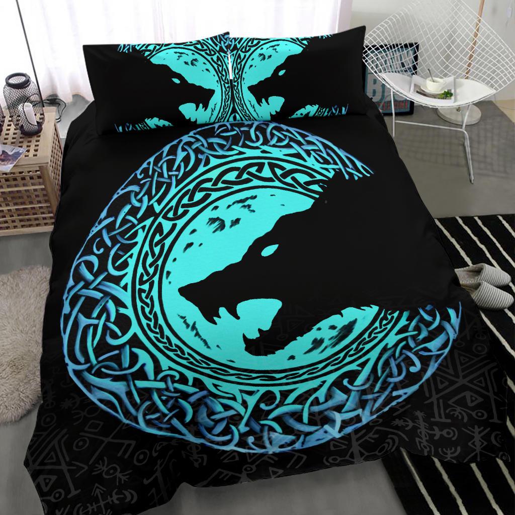 Viking Bedding Set Fenrir Norse Wolf RLT12 - Wonder Print Shop