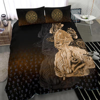 Viking Bedding Set Odin Raven Viking Gold RLT12 - Wonder Print Shop