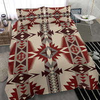 Native American Pattern Brown and Red Bedding Set LT10 - Wonder Print Shop