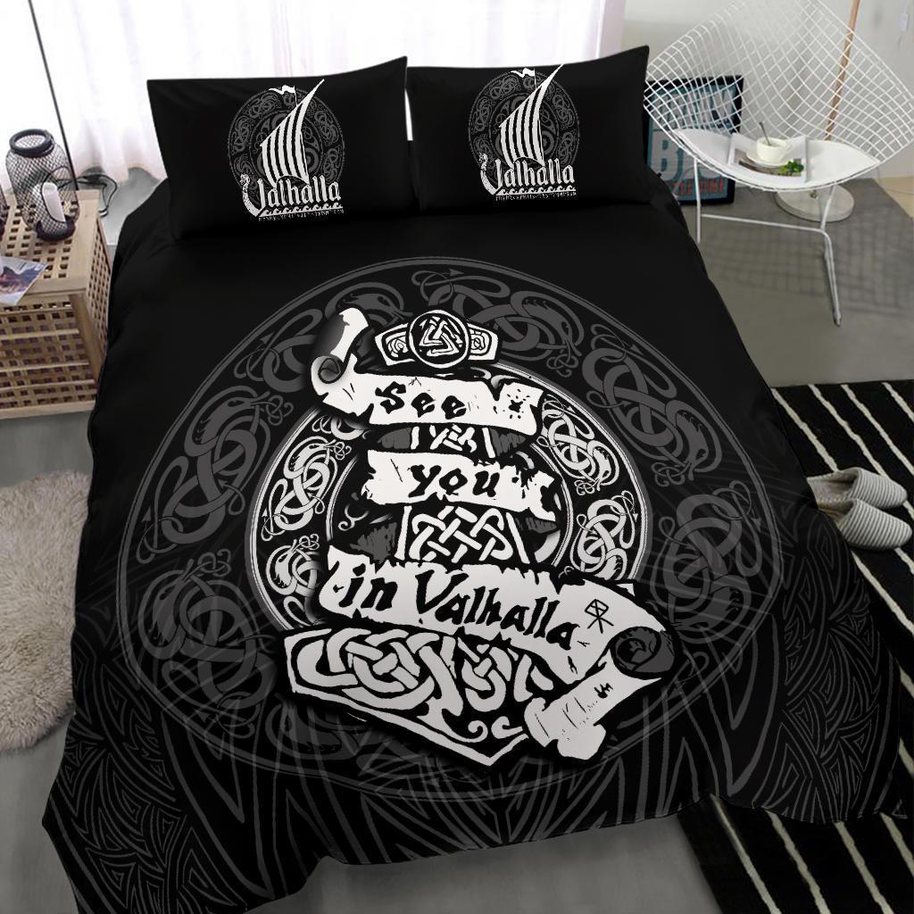 Viking Bedding Set See You In Valhalla RLT12 - Wonder Print Shop