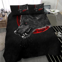Viking Bedding Set Wolf and Blood Moon RLT12 - Wonder Print Shop