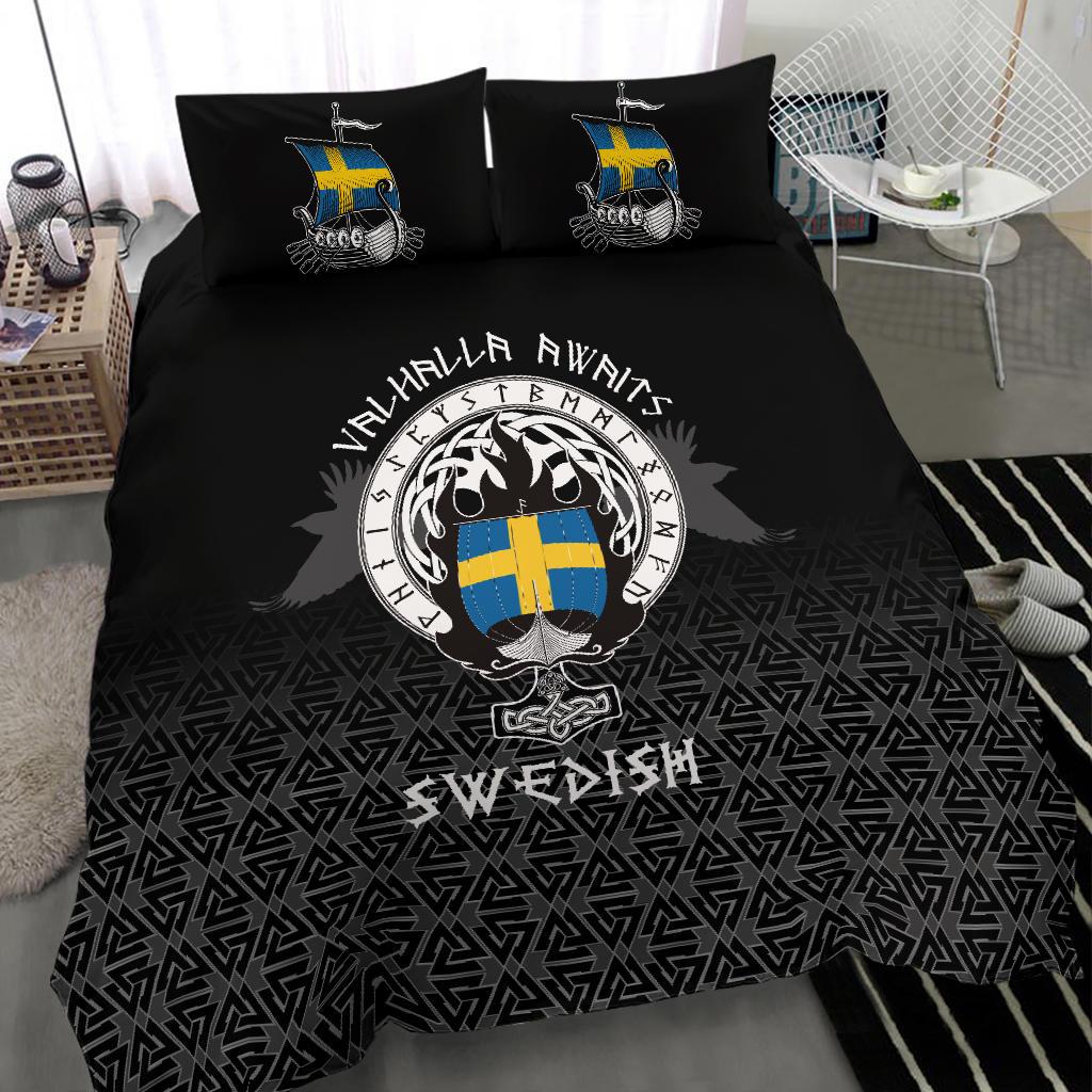 Viking Bedding Set Swedish Drakkar RLT12 - Wonder Print Shop