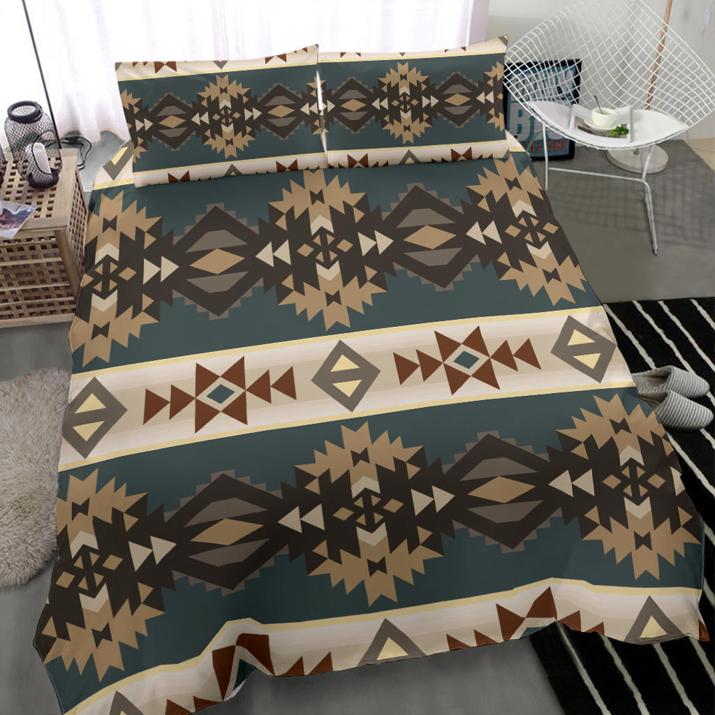 Native American Navajo Geometric Seamless Pattern Bedding Set LT10 - Wonder Print Shop