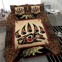 Symbol Bear Native American Bedding Set LT10 - Wonder Print Shop