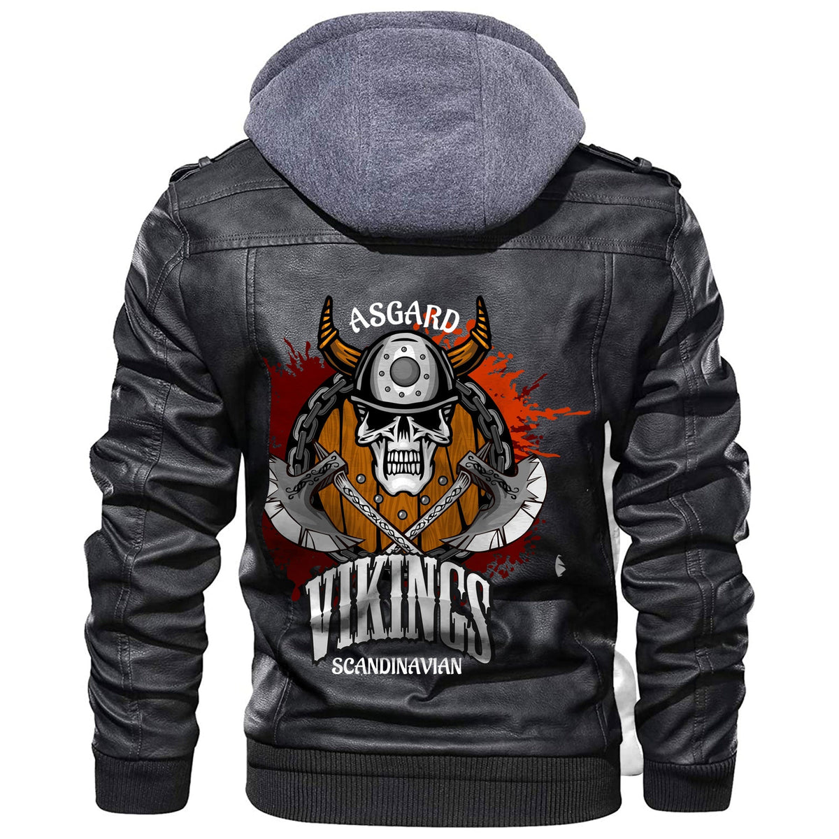 Viking Asgard Vikings Leather Jacket RLT12 - Wonder Print Shop