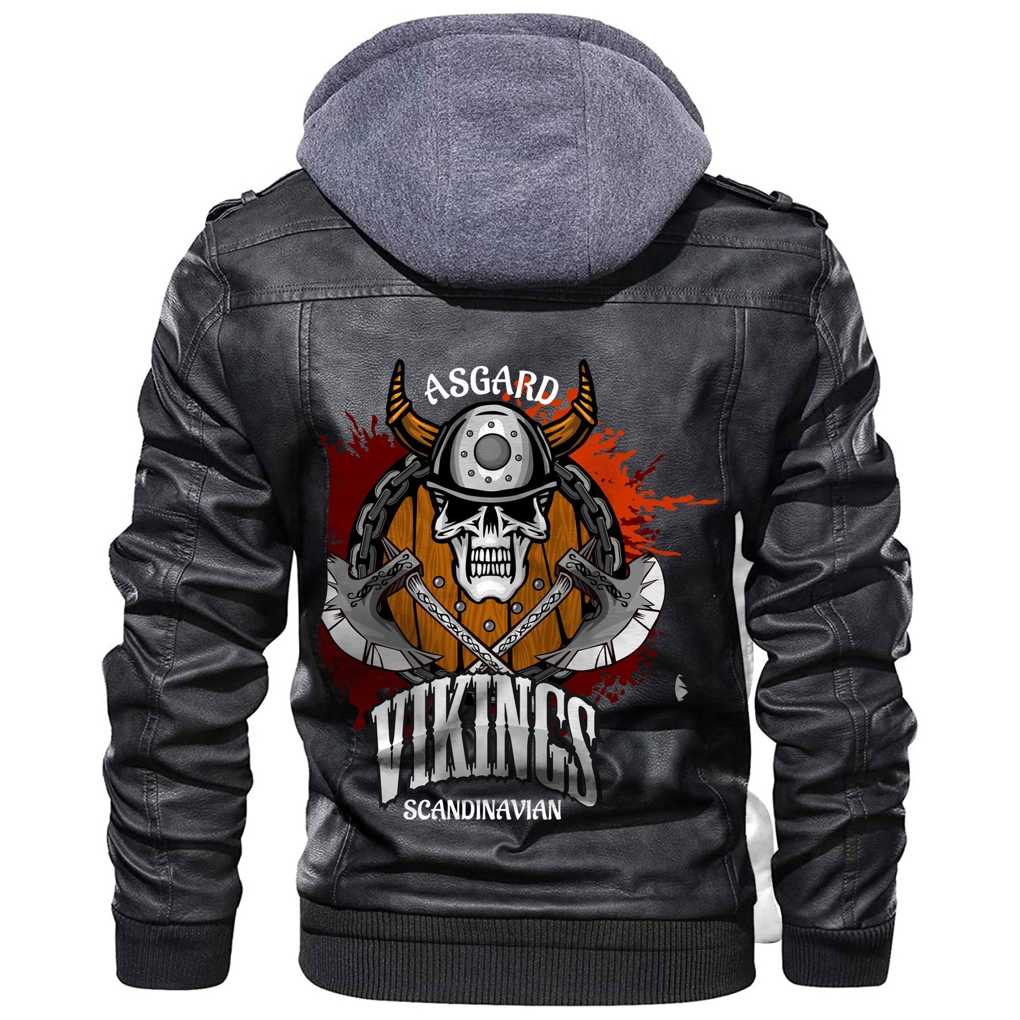Viking Asgard Vikings Leather Jacket RLT12 - Wonder Print Shop