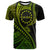 Atiu Cook Islands T Shirt Green Polynesian Wave Style - Wonder Print Shop