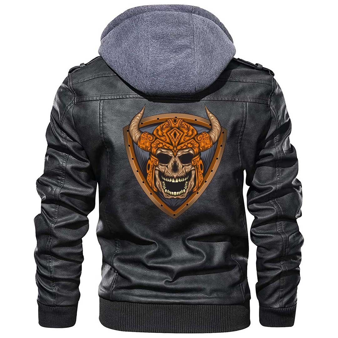 Viking Clothing Viking Available For Your Custom Zipper Leather Jacket RLT12 - Wonder Print Shop