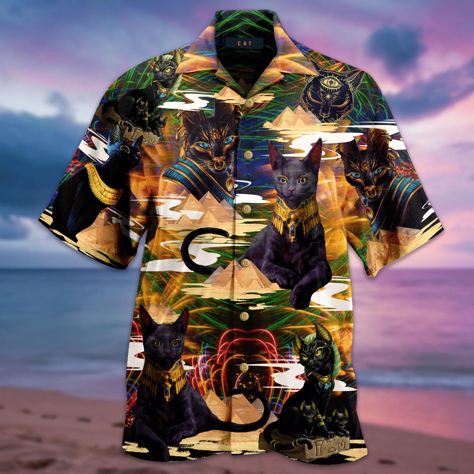 awesome-egyptian-cat-hawaiian-shirt