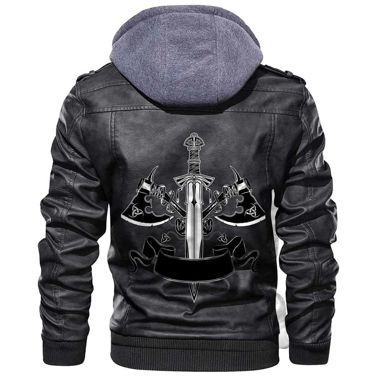 Viking Axes Leather Jacket RLT12 - Wonder Print Shop