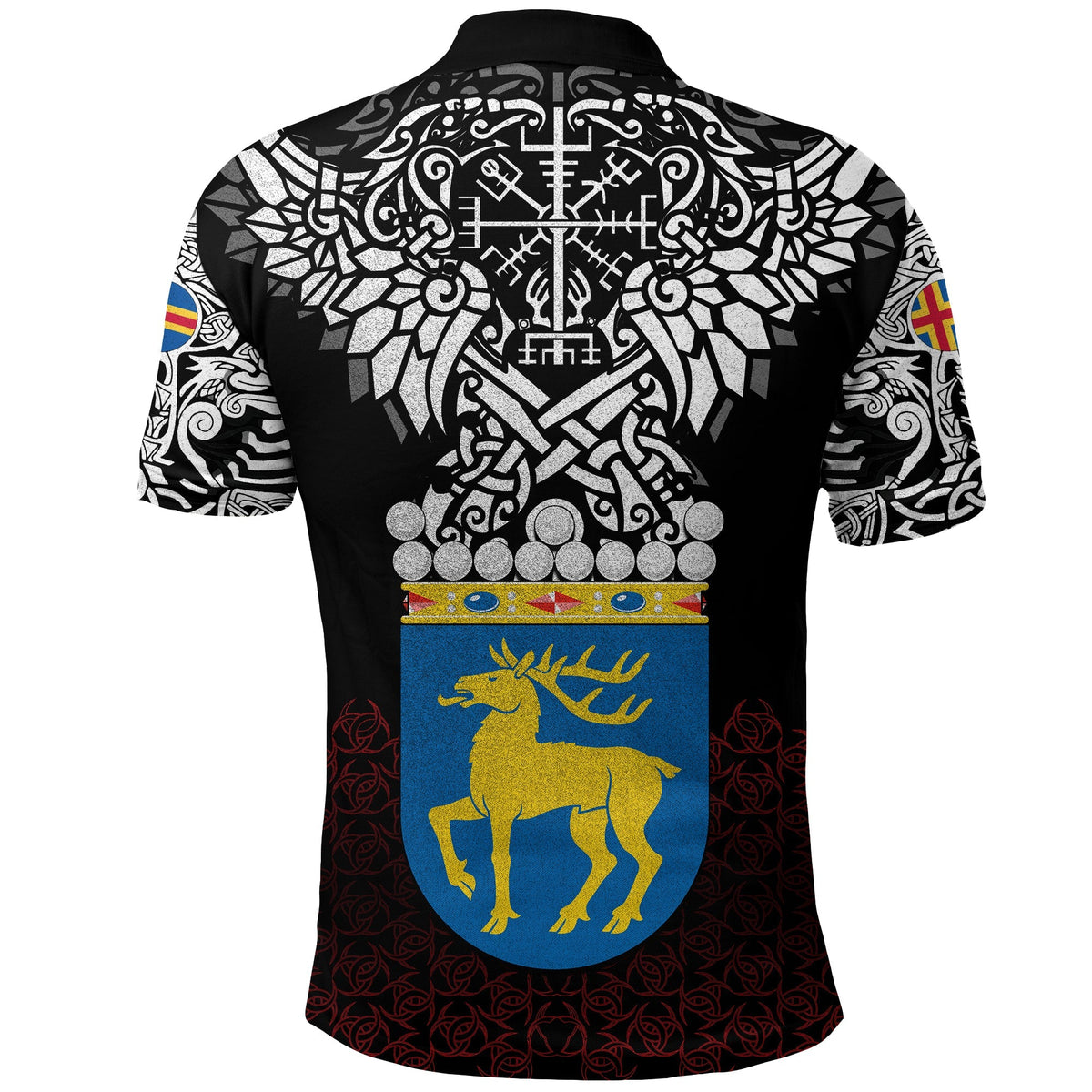 Viking Polo Shirt Aland Viking Symbol RLT12 - Wonder Print Shop