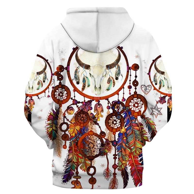 Bison Dreamcatcher Native American Hoodies LT10 - Wonder Print Shop