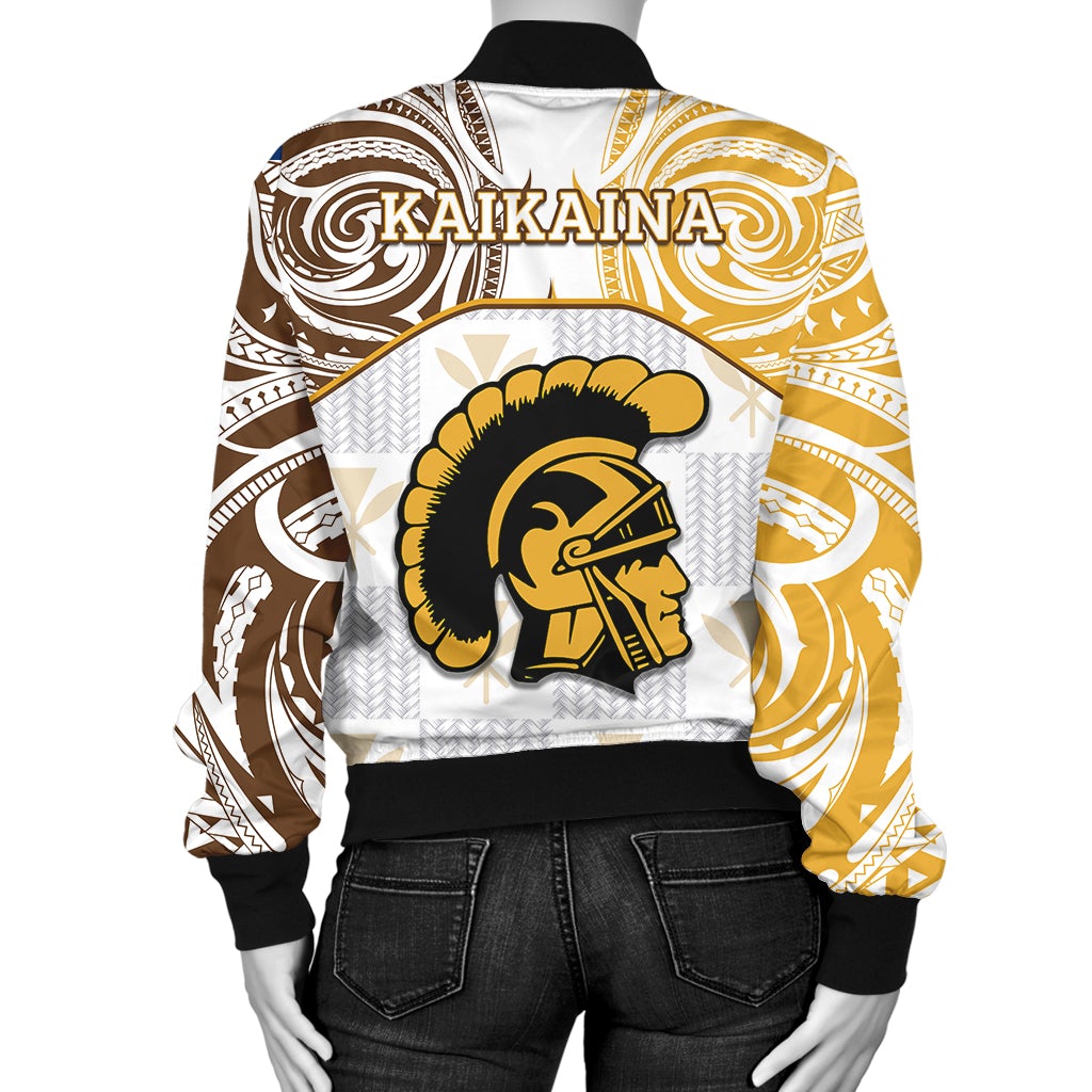 (KAIKAINA) Kanaka Mililani High School Bomber Jacket Demodern LT13 - Wonder Print Shop