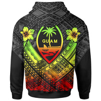 Guam Polynesian Hoodie Guam Reggae Seal Camisole Hibiscus Style - Wonder Print Shop