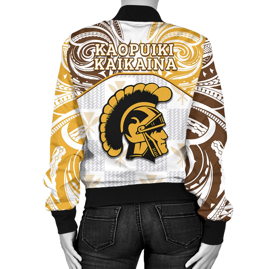 (KAOPUIKI KAIKAINA) Kanaka Mililani High School Bomber Jacket Demodern LT13 - Wonder Print Shop