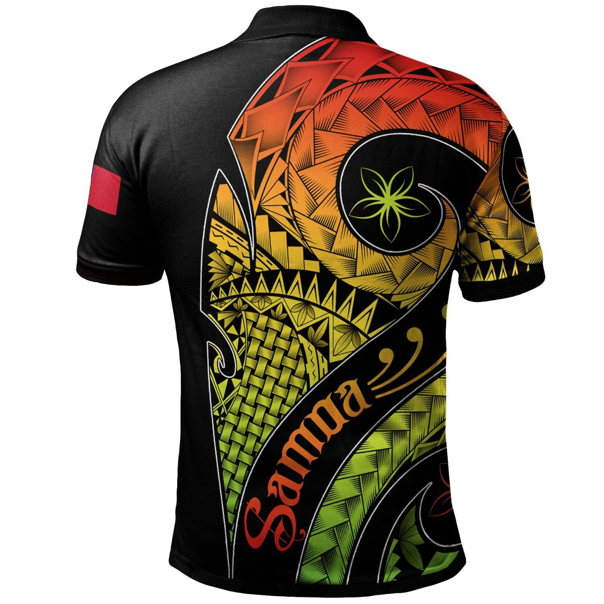 Samoa Polo Shirt Samoa Polynesian Decorative Patterns - Wonder Print Shop