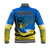 (Custom Personalised) Ukraine Baseball Jacket National Flag Style - Wonder Print Shop
