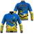 (Custom Personalised) Ukraine Baseball Jacket National Flag Style - Wonder Print Shop