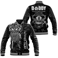 (Custom Personalised) Viking Dad Baseball Jacket Odin Runes Fathers Day LT13 - Wonder Print Shop