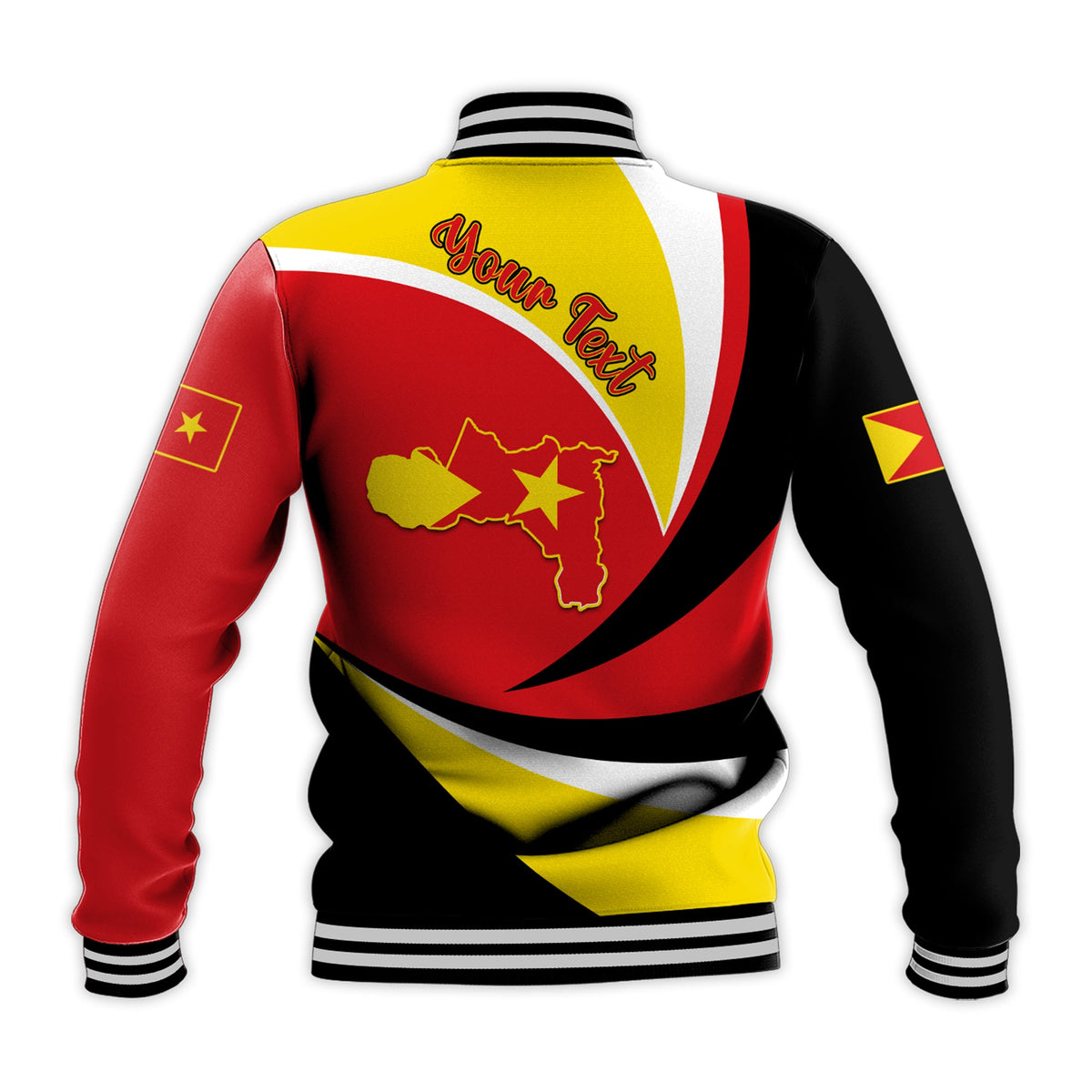 (Custom Personalised) Tigray Baseball Jacket Style Color Flag LT13 - Wonder Print Shop