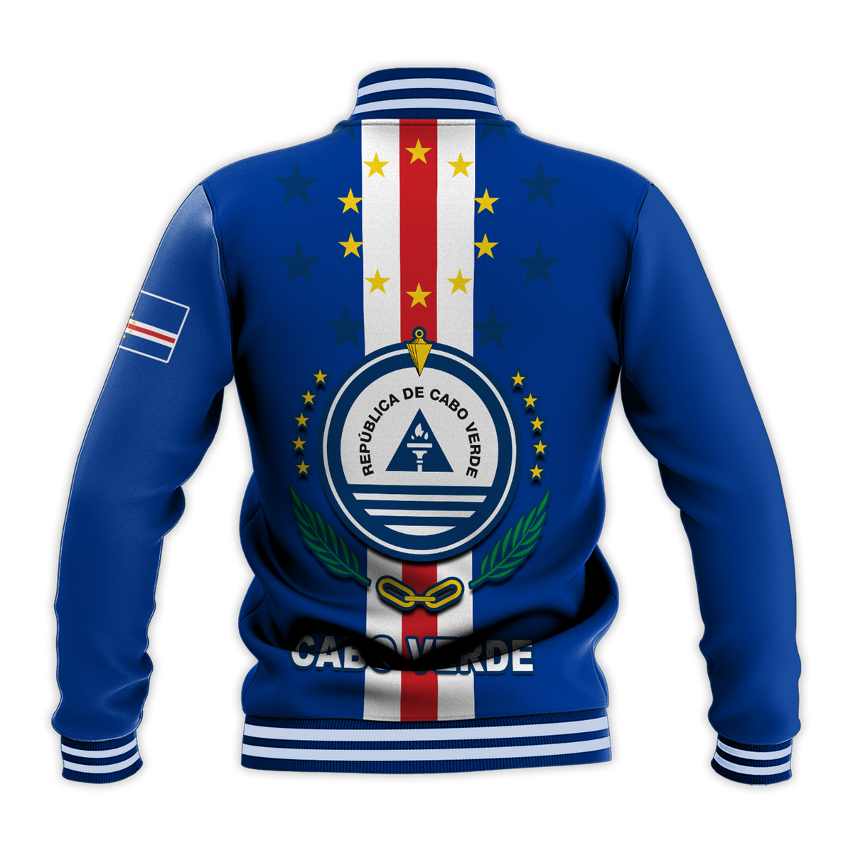 Cape Verde Baseball Jacket Pride Cabo Verde LT13 - Wonder Print Shop