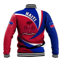Haiti Baseball Jacket Style Color Flag LT13 - Wonder Print Shop