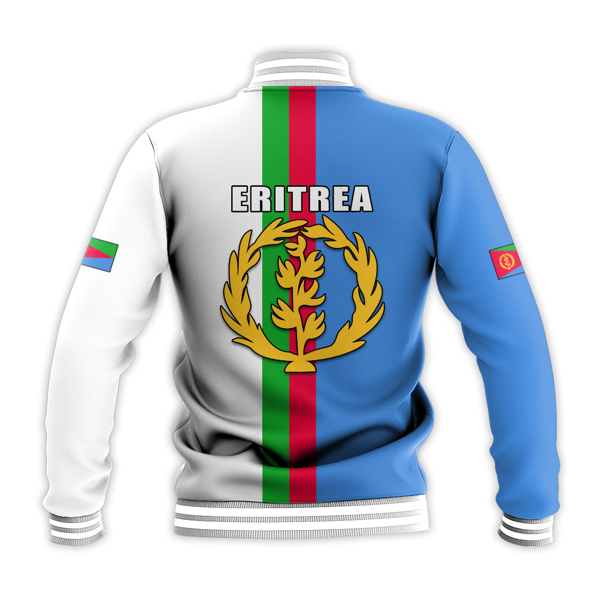 Eritrea Baseball Jacket Striped 02 LT13 - Wonder Print Shop