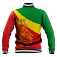 (Custom Personalised) Ethiopia Baseball Jacket Ethiopian Cross and Lion of Judah LT13 - Wonder Print Shop