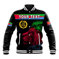 (Custom Personalised) Asmara Eritrean Baseball Jacket Eritrea Lion Proud Olive Symbol LT13 - Wonder Print Shop
