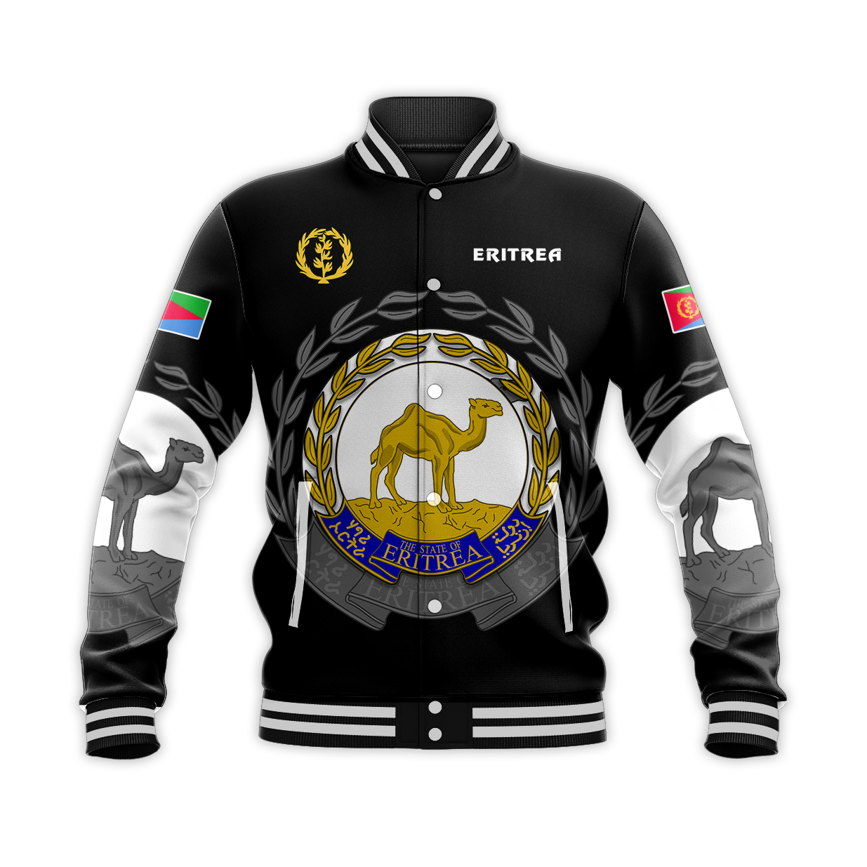 Eritrea Baseball Jacket Coat Of Arms LT13 - Wonder Print Shop