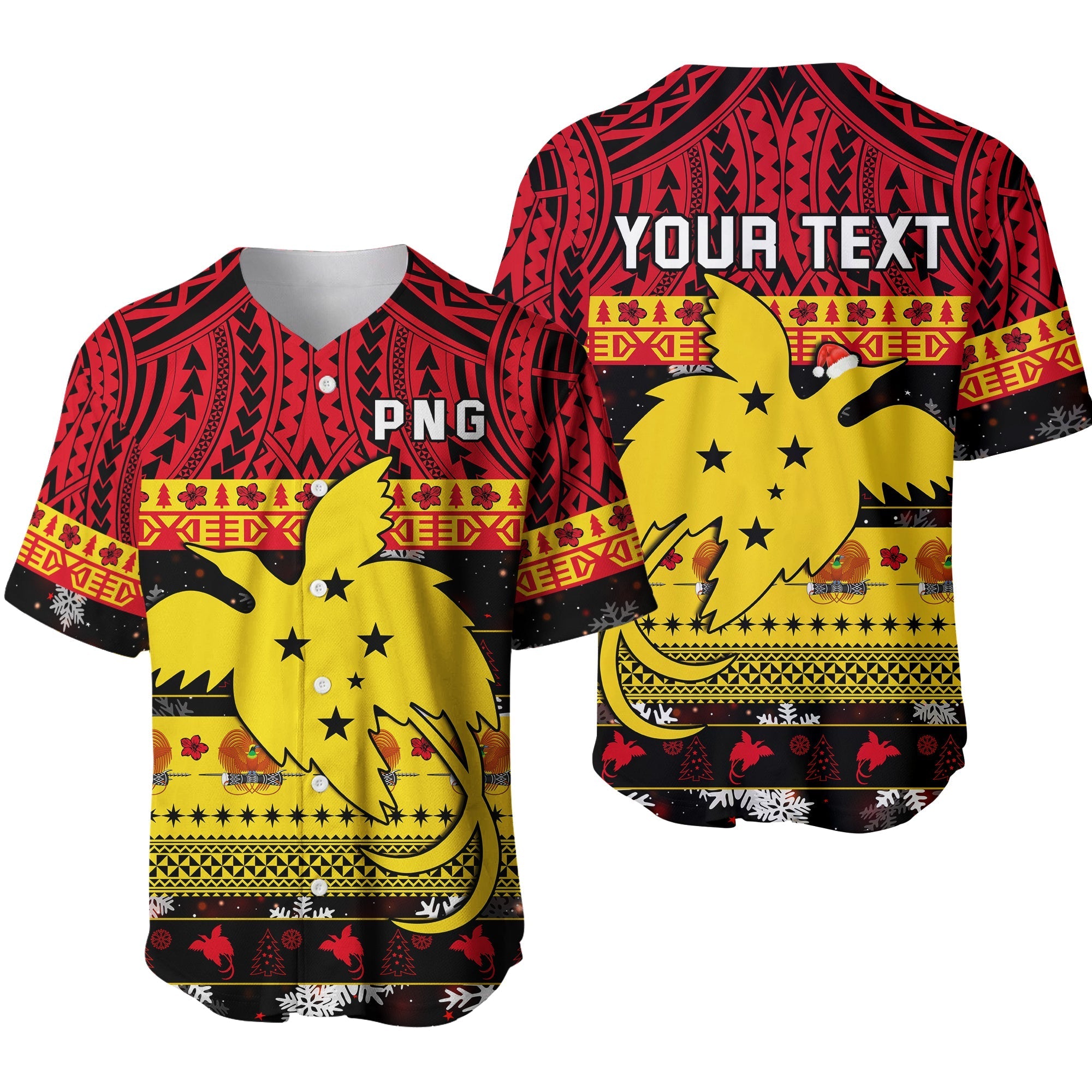 custom-personalised-papua-new-guinea-christmas-baseball-jersey-raggiana-loved