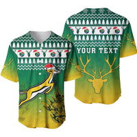(Custom Personalised) South Africa Rugby Christmas Baseball Jersey Proud Springboks LT13 - Wonder Print Shop