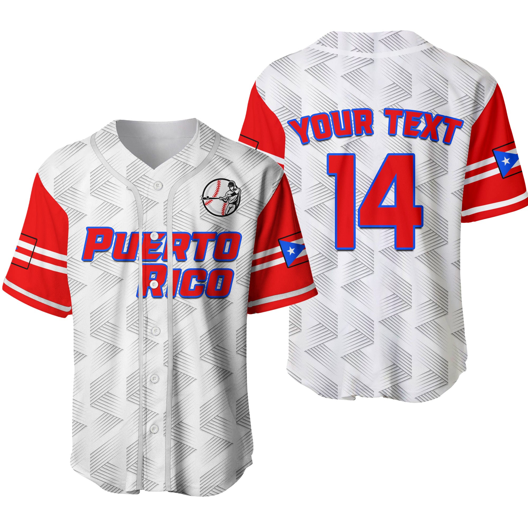 (Custom Text And Number) Puerto Rico 2023 Baseball Dynamic Baseball Jersey Ver.02 LT14