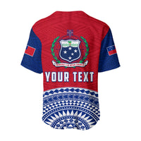 (Custom Personalised) Tuamasaga Samoa Baseball Jersey Polynesian Pattern LT13 - Wonder Print Shop