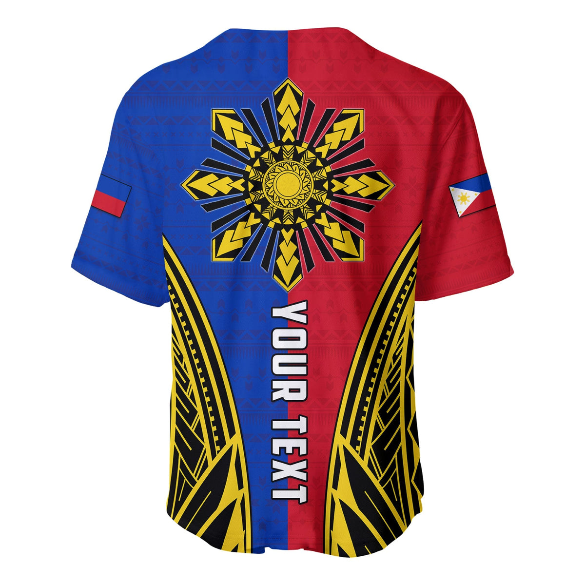 (Custom Personalised) Philippines Baseball Jersey Sun Rayonnant LT13 - Wonder Print Shop