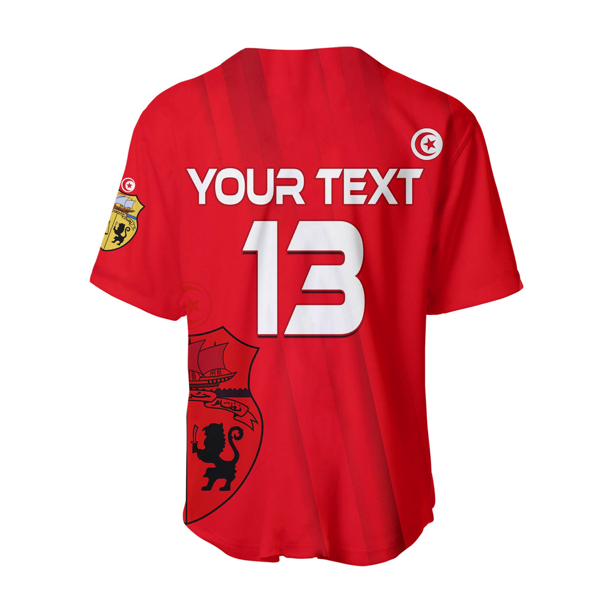 (Custom Text and Number) Tunisia Baseball Jersey Always in My Heart LT13 - Wonder Print Shop
