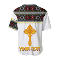 (Custom Personalised) Ethiopia Tibeb Baseball Jersey Ethiopian Cross Fashion LT13 - Wonder Print Shop
