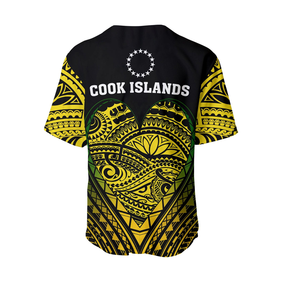 Cook Islands Pattern Baseball Jersey Always In My Heart LT13 - Wonder Print Shop