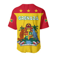 Custom Personalised Grenada Baseball Jersey Power Grenada Mix Coat Of Arms LT13 - Wonder Print Shop