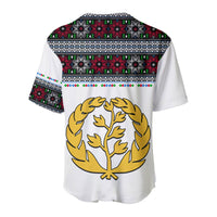 Eritrea Tibeb Baseball Jersey Eritrean Cross Mix Flag LT13 - Wonder Print Shop