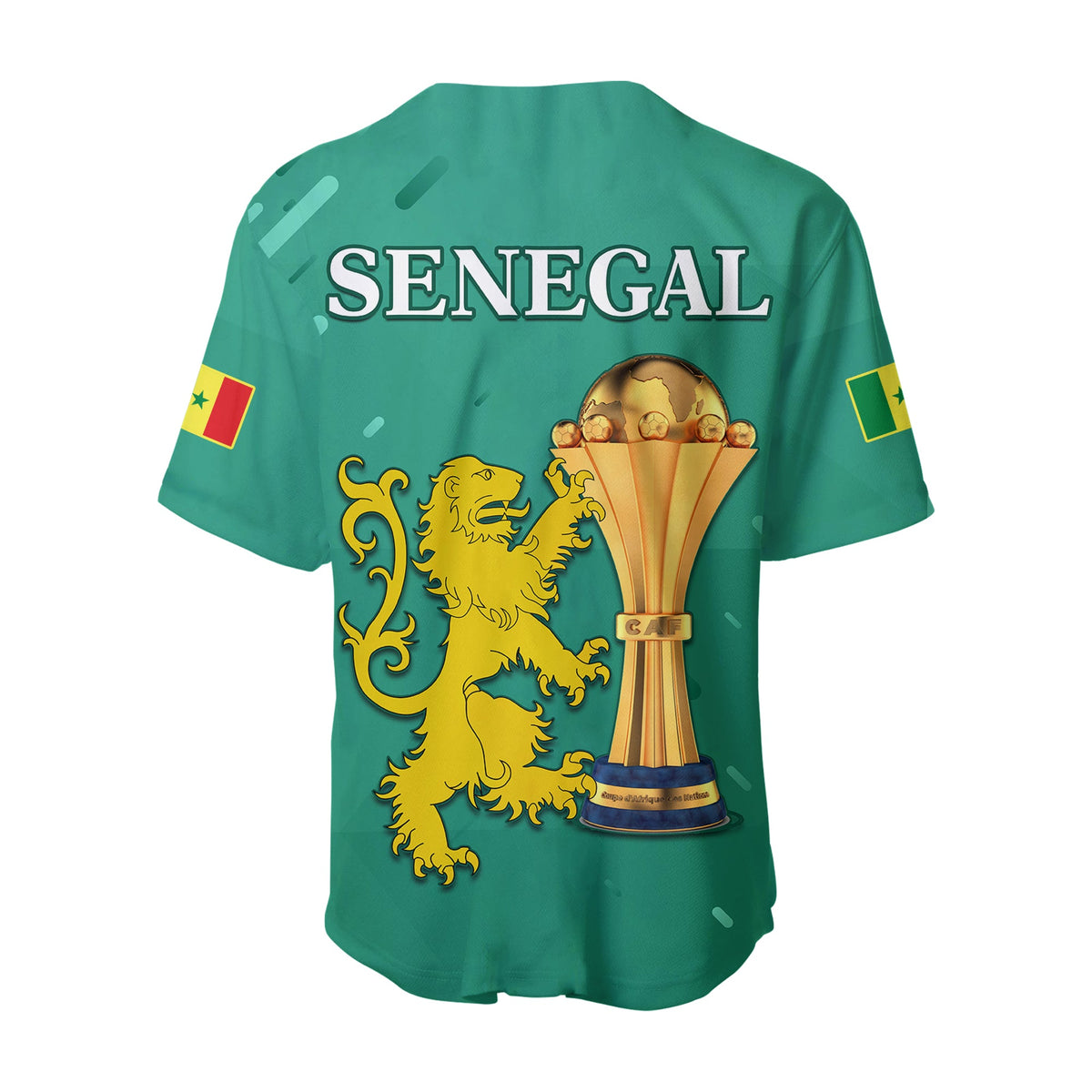 Senegal Football Baseball Jersey The Champions 2022 Style Map and Lion LT13 - Wonder Print Shop