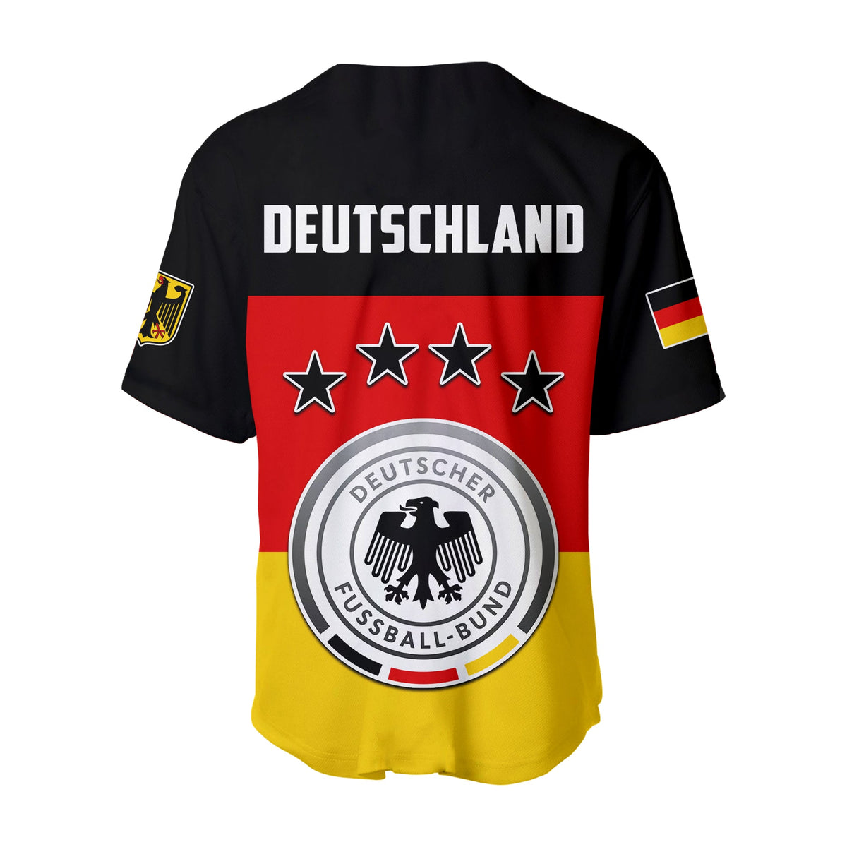 Germany Football Baseball Jersey Deutschland Sporty Style LT13 - Wonder Print Shop