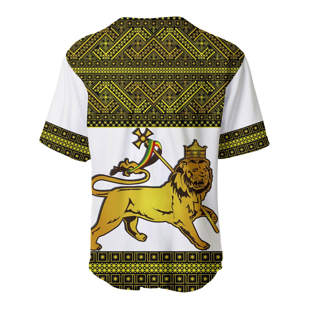 Ethiopia Tibeb Baseball Jersey Royal Ethiopian Cross LT13 - Wonder Print Shop