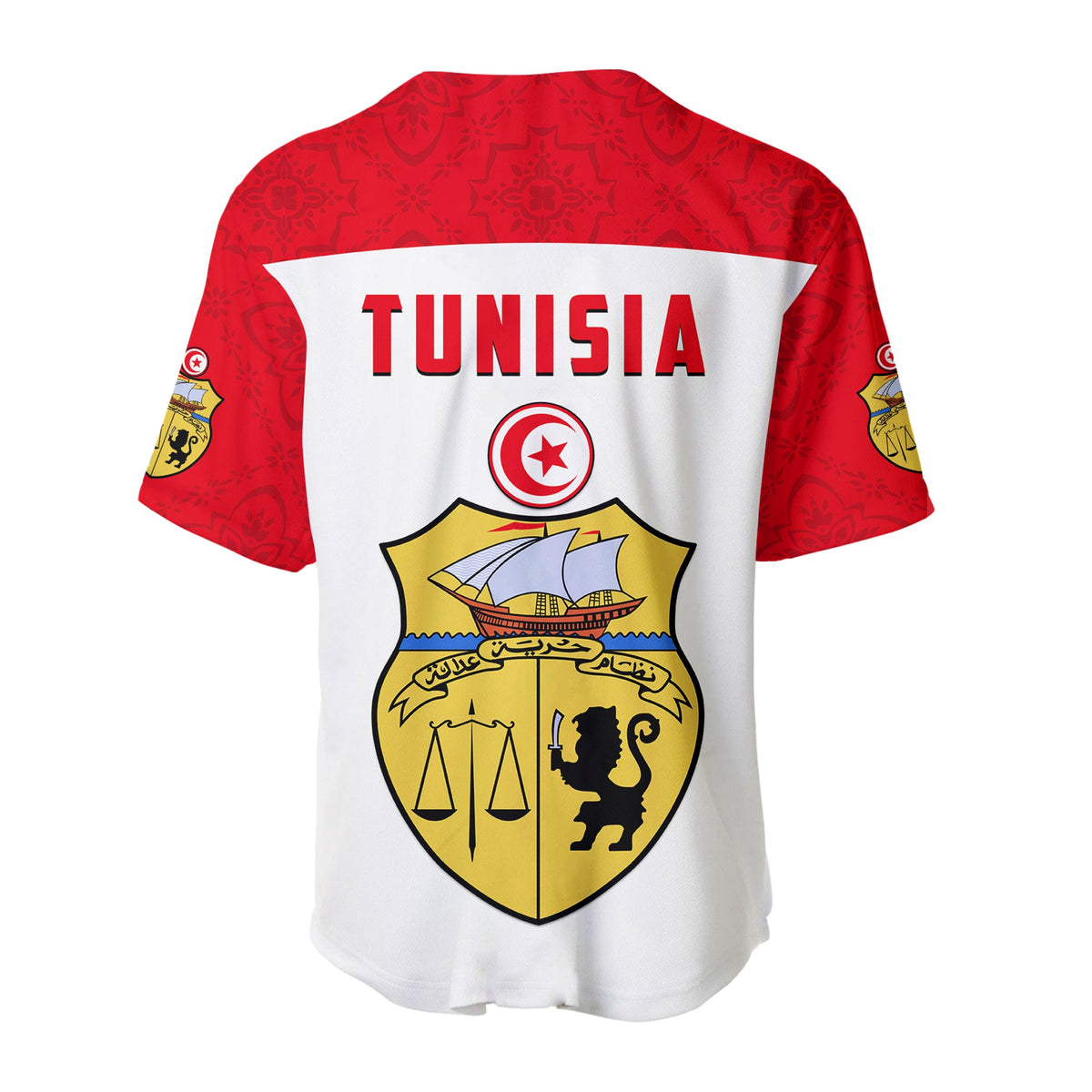 Tunisia Baseball Jersey Tunisian Patterns Sporty Style LT13 - Wonder Print Shop