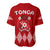 Tonga Warriors Baseball Jersey Tongan Pattern Version Red LT13 - Wonder Print Shop