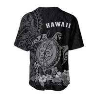 Dark jersey back shows large sea turtle graphic and 'HAWAII' across shoulders